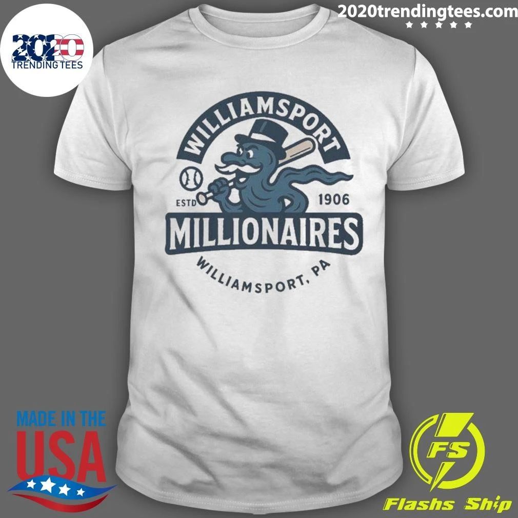 Williamsport Millionaires Minor League Baseball Tee Shirt