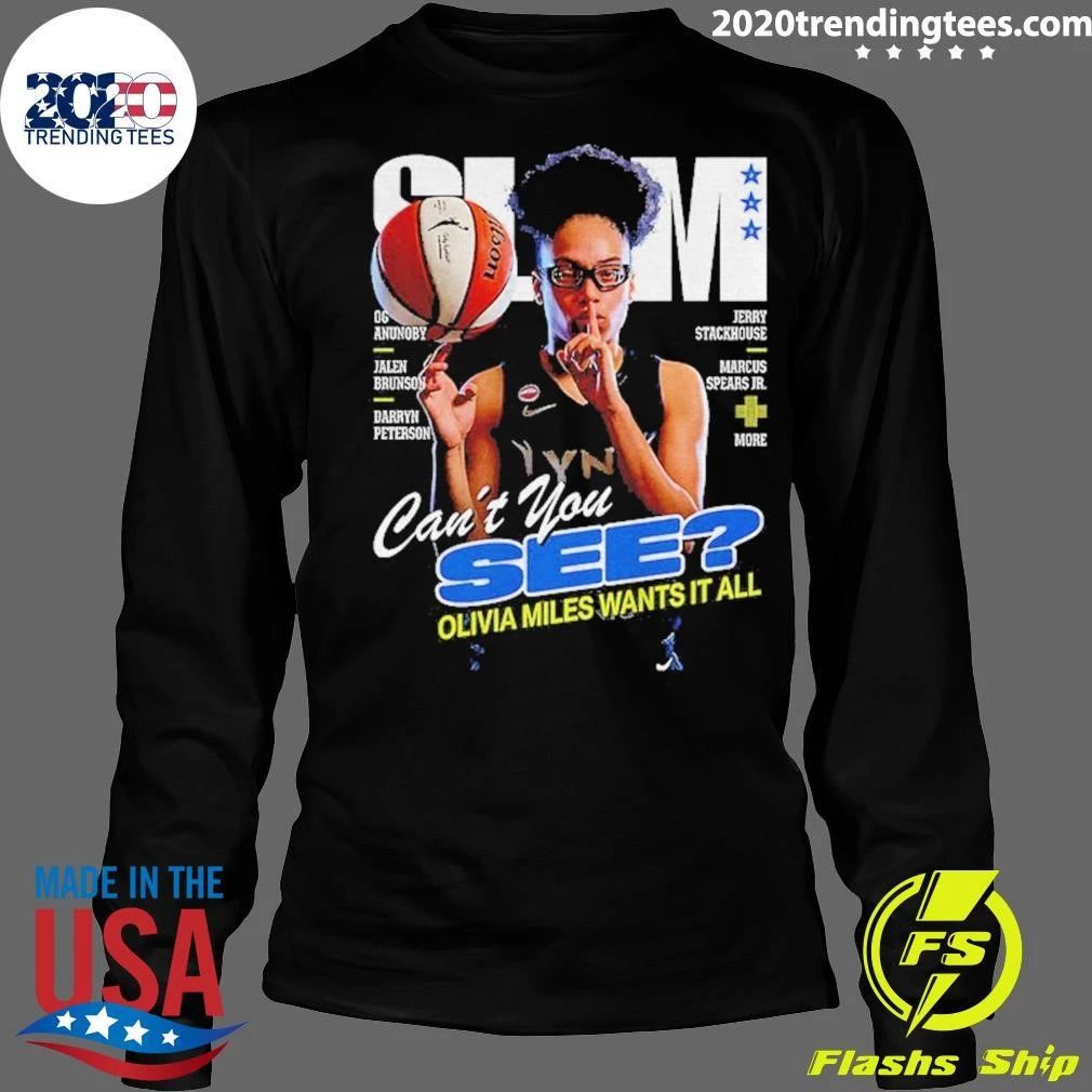 Slam Olivia Miles Minnesota Lynx Basketball Wnba Can’t You See Olivia Miles Wants It All Shirt
