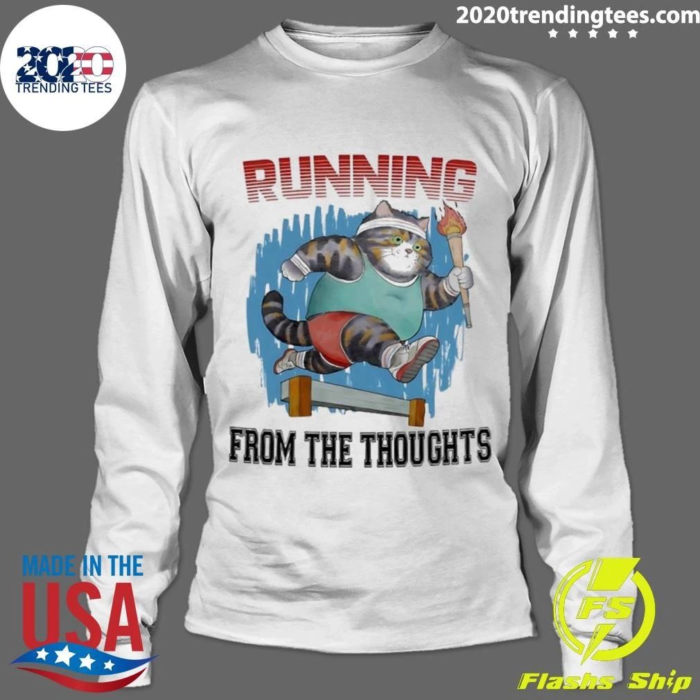 Cat Running From the Thoughts Shirt