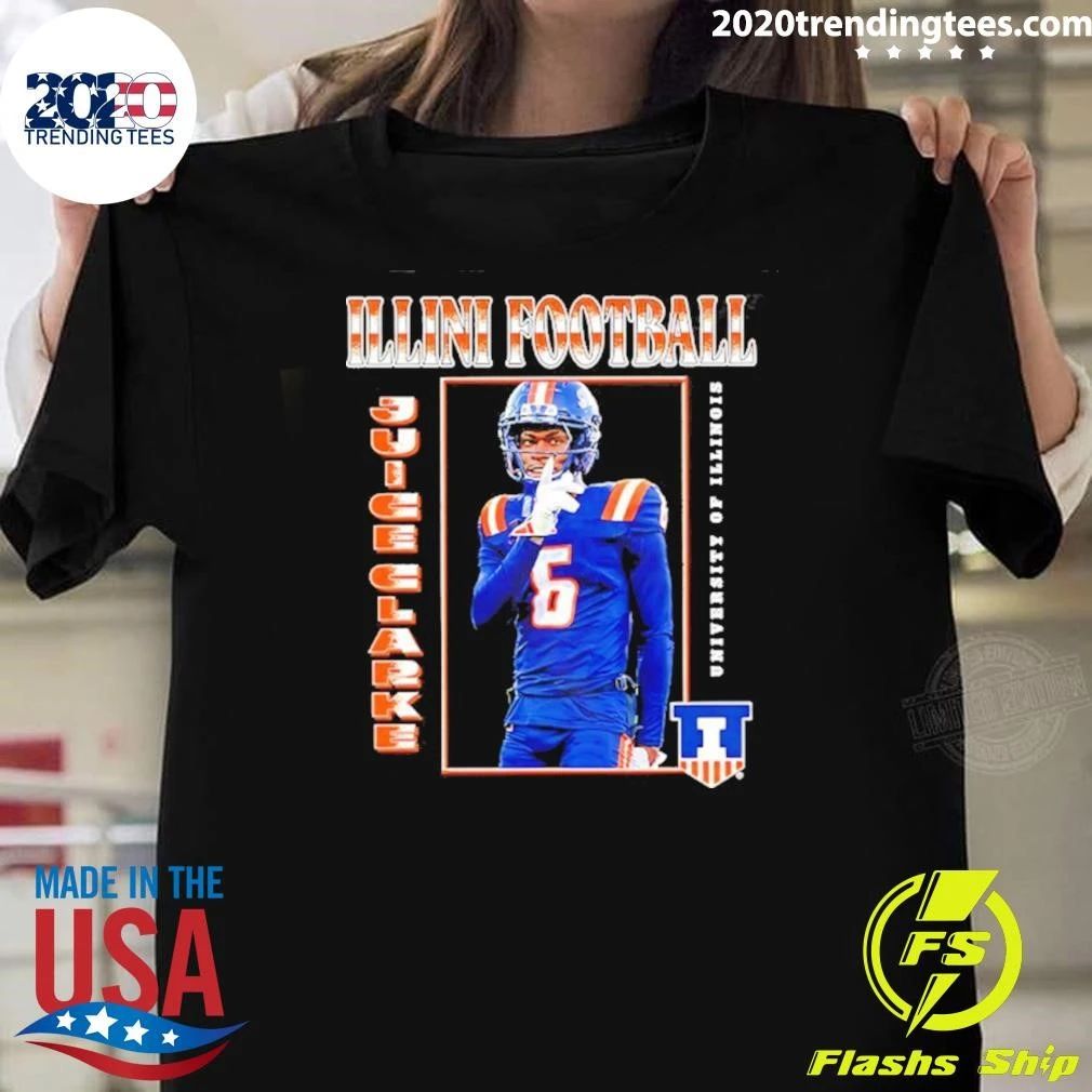 Juice Clarke Illinois Fighting Illini Football Shirt