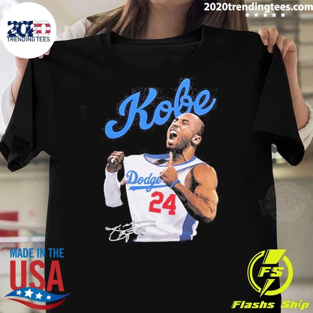 House Of Tees Kobe Bryant Dodgers Jersey 24 Signature Shirt