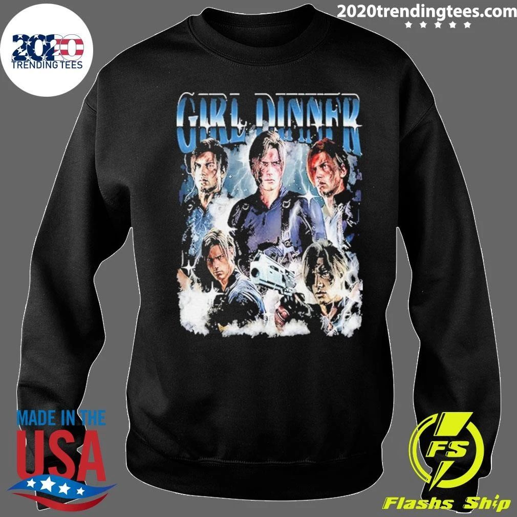 Girl Dinner Leon Kennedy Art Shirt