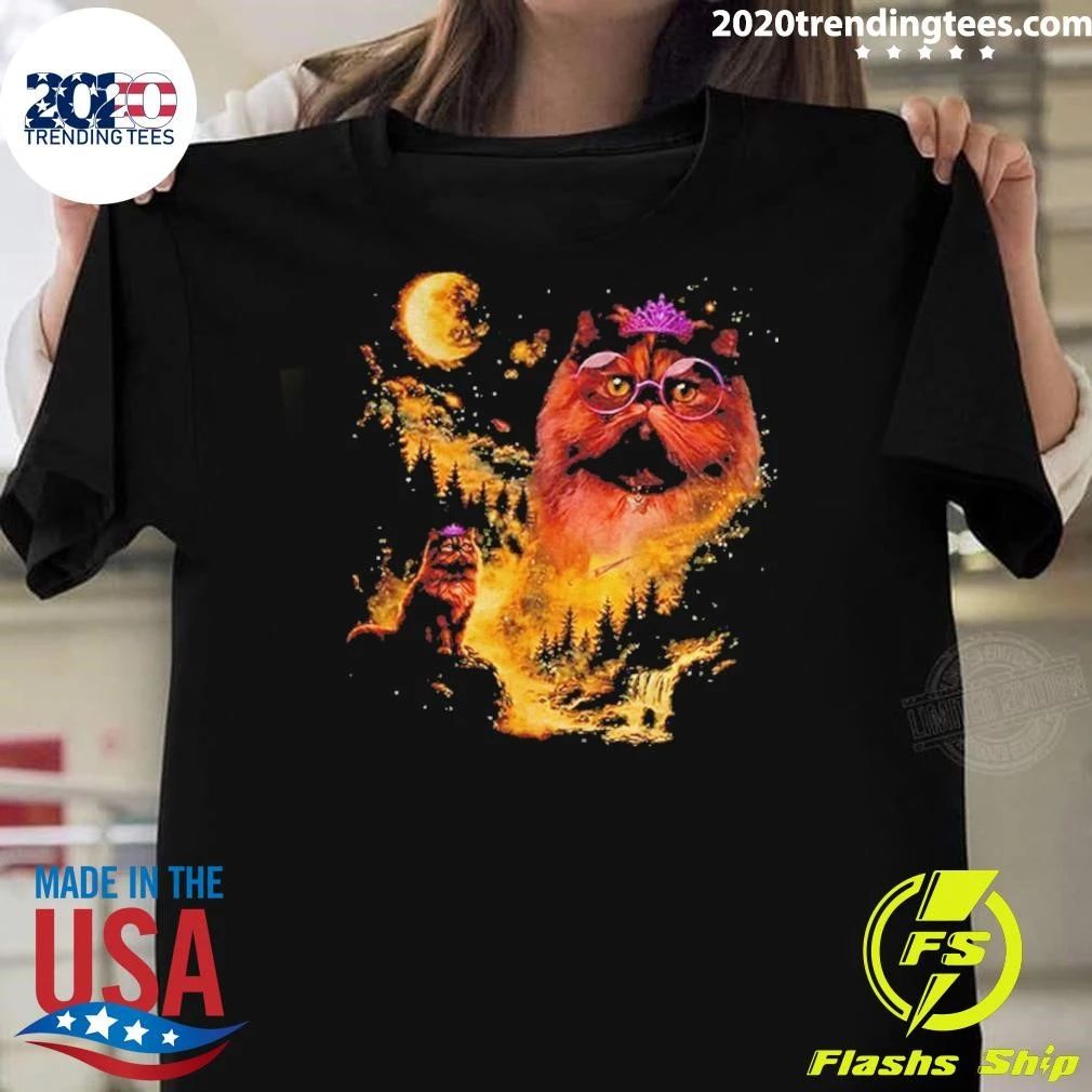 Princess Donut Approved Graphic Geeky Cat Lover Moon Graphic Shirt
