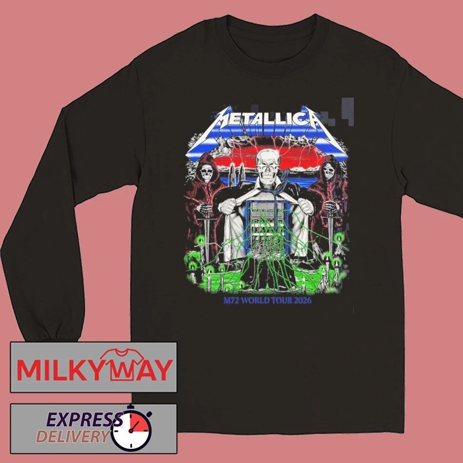 Metallica M72 Zurich 2026 Venue Merch Tee For Zurich Switzerland At Letzigrund Stadion On May 27 2026 Two Sided T-Shirt