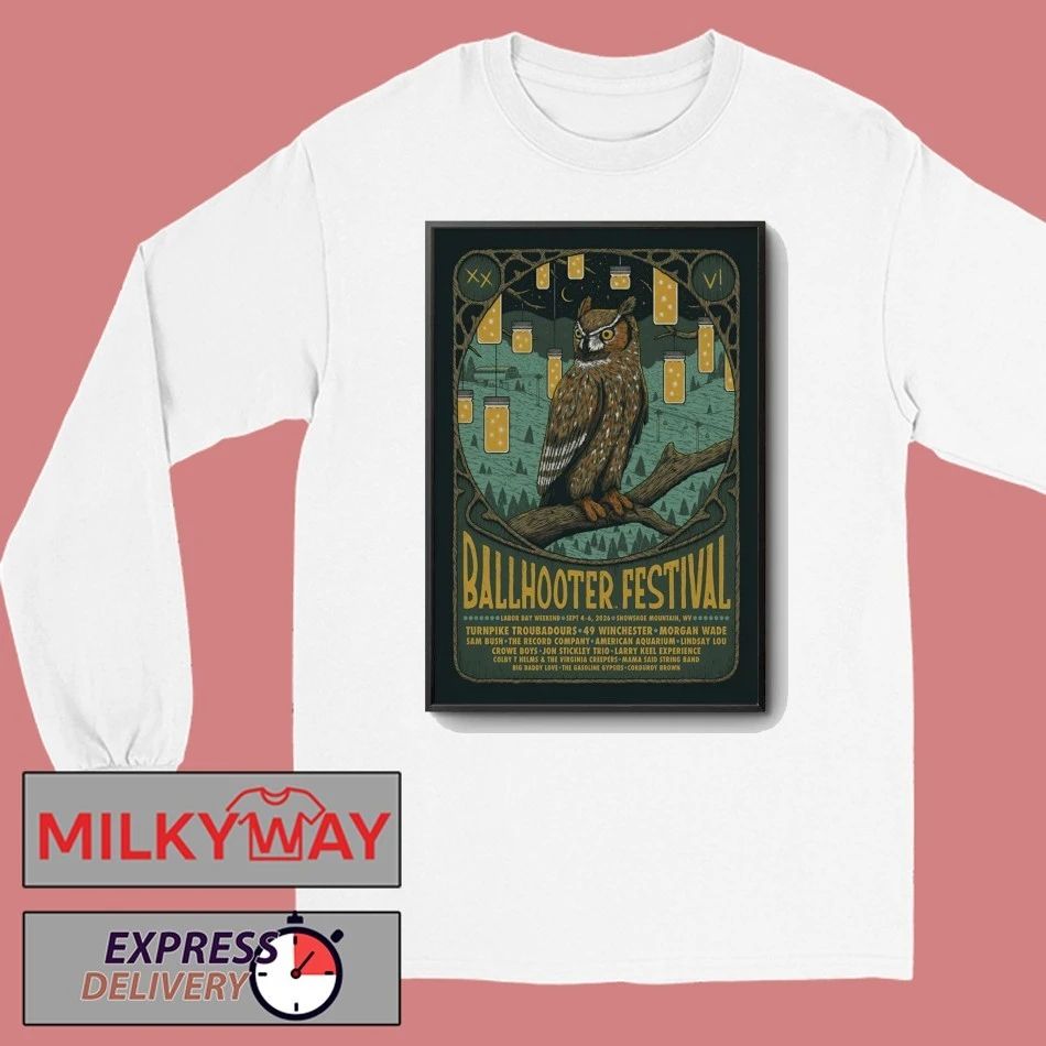 Ballhooter Festival West Virginia 9 4-9 6 2026 Poster shirt