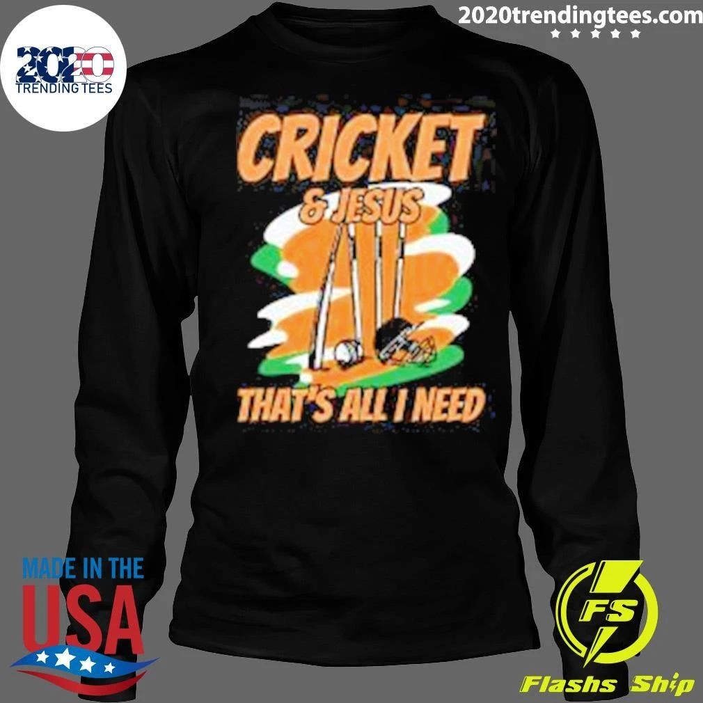 Cricket & Jesus That’s All I Need Design Shirt