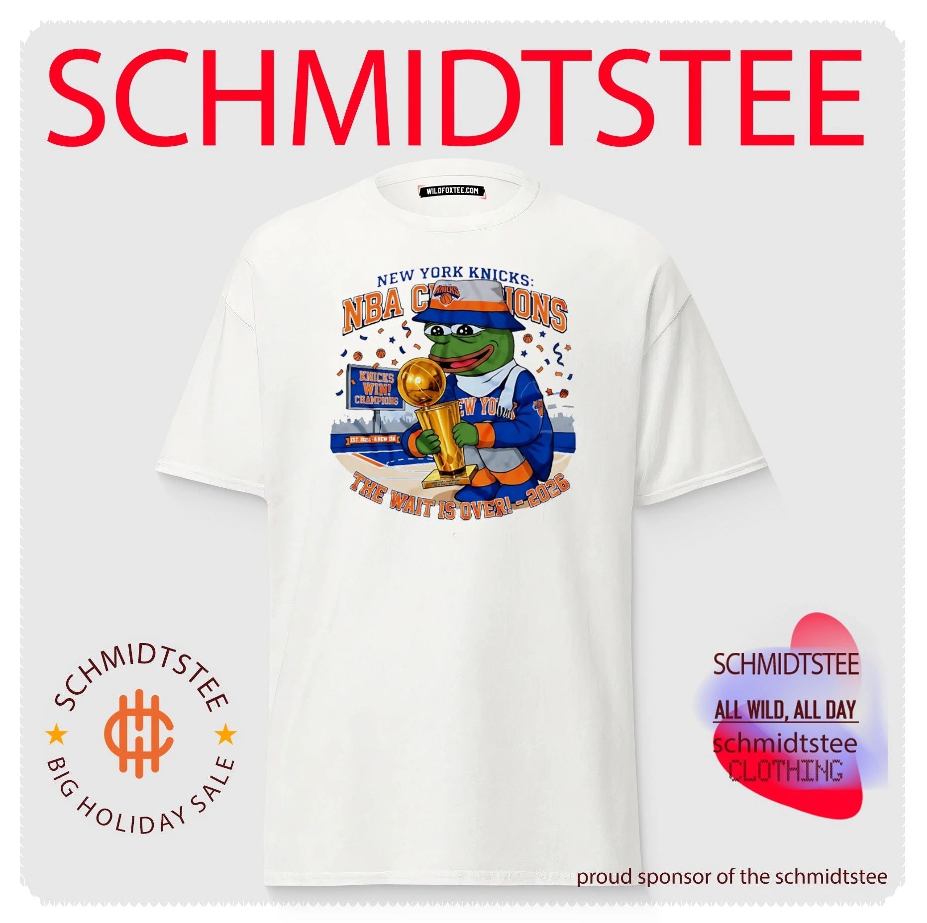 Pepe The Frog New York Knicks 2026 NBA Champions Shirt