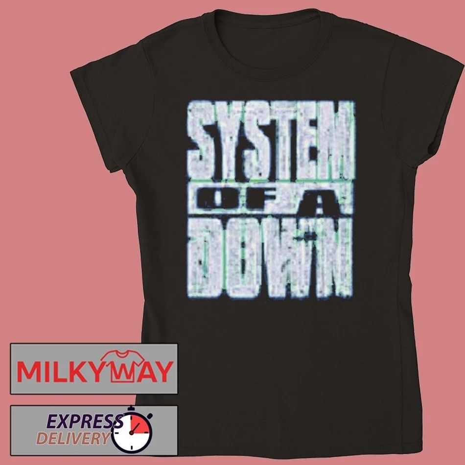 System Of A Down CDMX Mexico 2026 Pop Up Shop Merch At Estadio GNP Seguros On 27 And 28 May 2026 The Hand Blue shirt