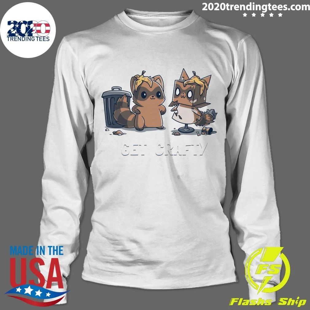 Get Crafty Raccoon Tee Shirt