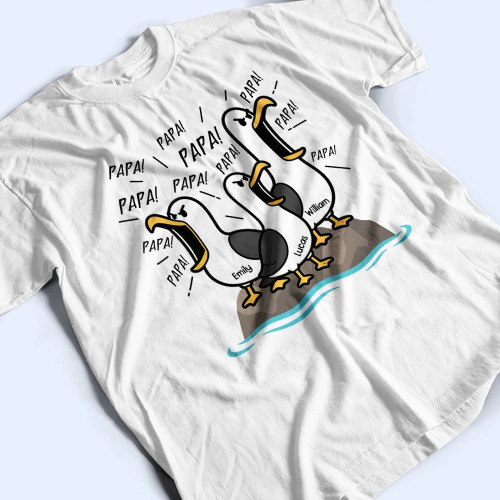 Funny Screaming Seagull - Personalized T Shirt