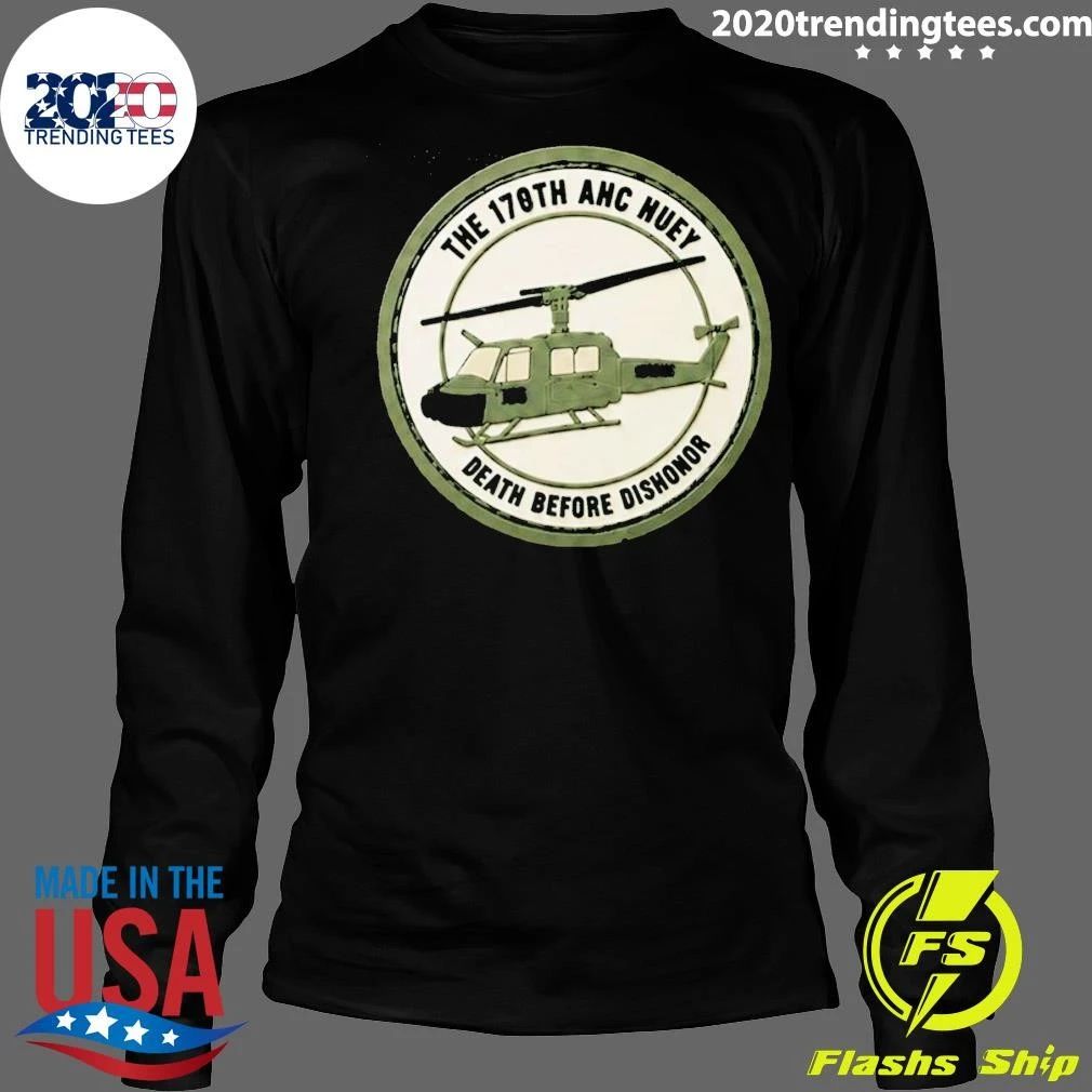 Aaron Rodgers With The 170th Ahc Huey Death Before Dishonor Shirt