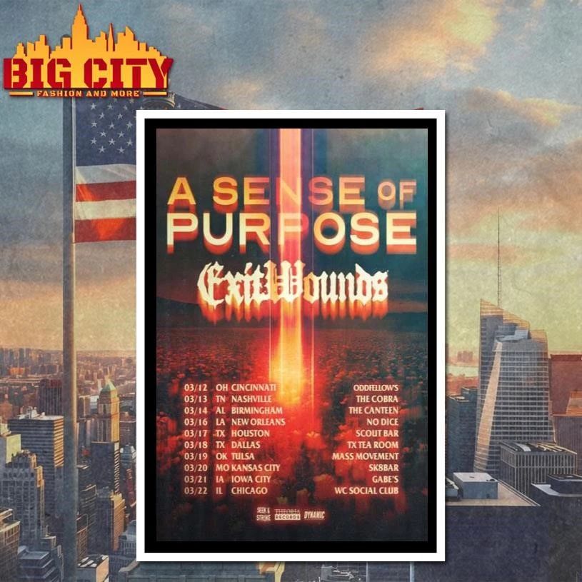 A Sense of Purpose Tour 2026 Poster Shirt