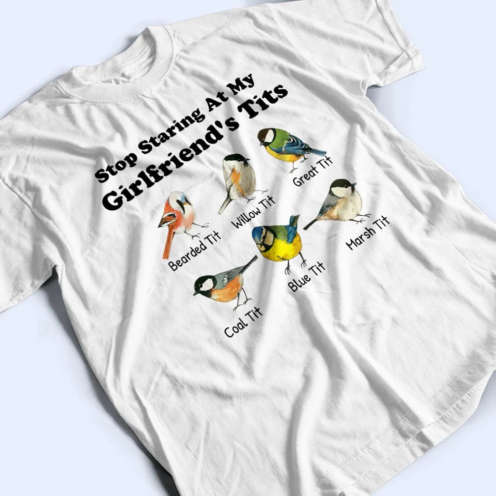 Stop Staring At My Wife - Personalized T Shirt