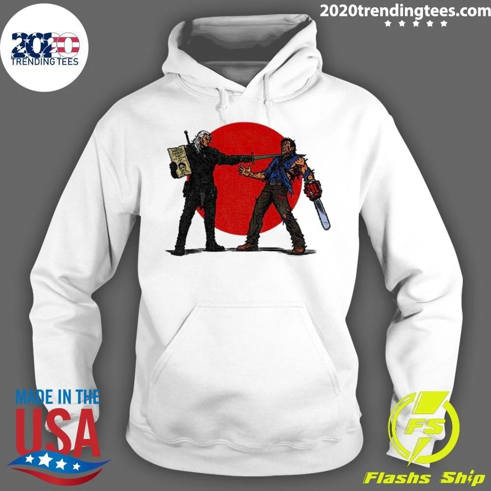Geralt vs Ash Evil Dead Or Alive Shirt