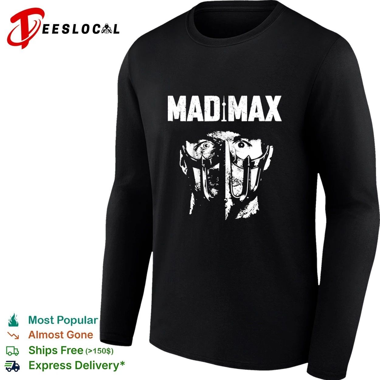 Mad Max Tom Hardy Mask Fury Road Post-Apocalyptic T-shirt