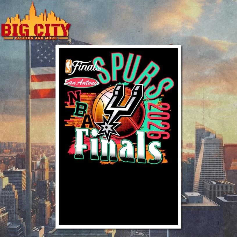 San Antonio Spurs Women’s ’47 Brand 2026 NBA Finals Courtside Reed Shirt