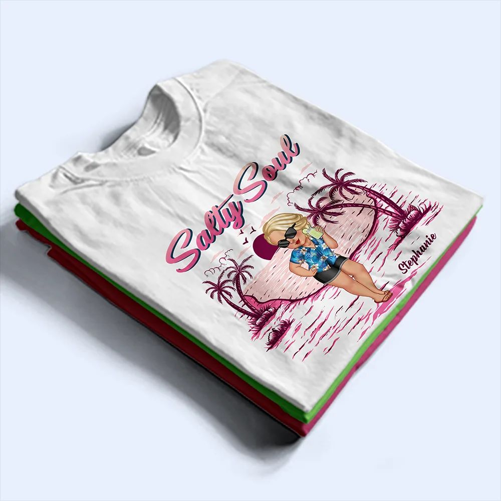 Salty Soul Summer Girl - Personalized T Shirt