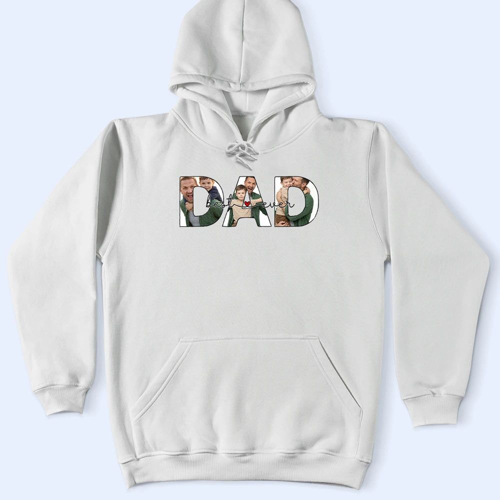 Custom Photo Best Dad Ever No 1 Dad - Personalized T Shirt