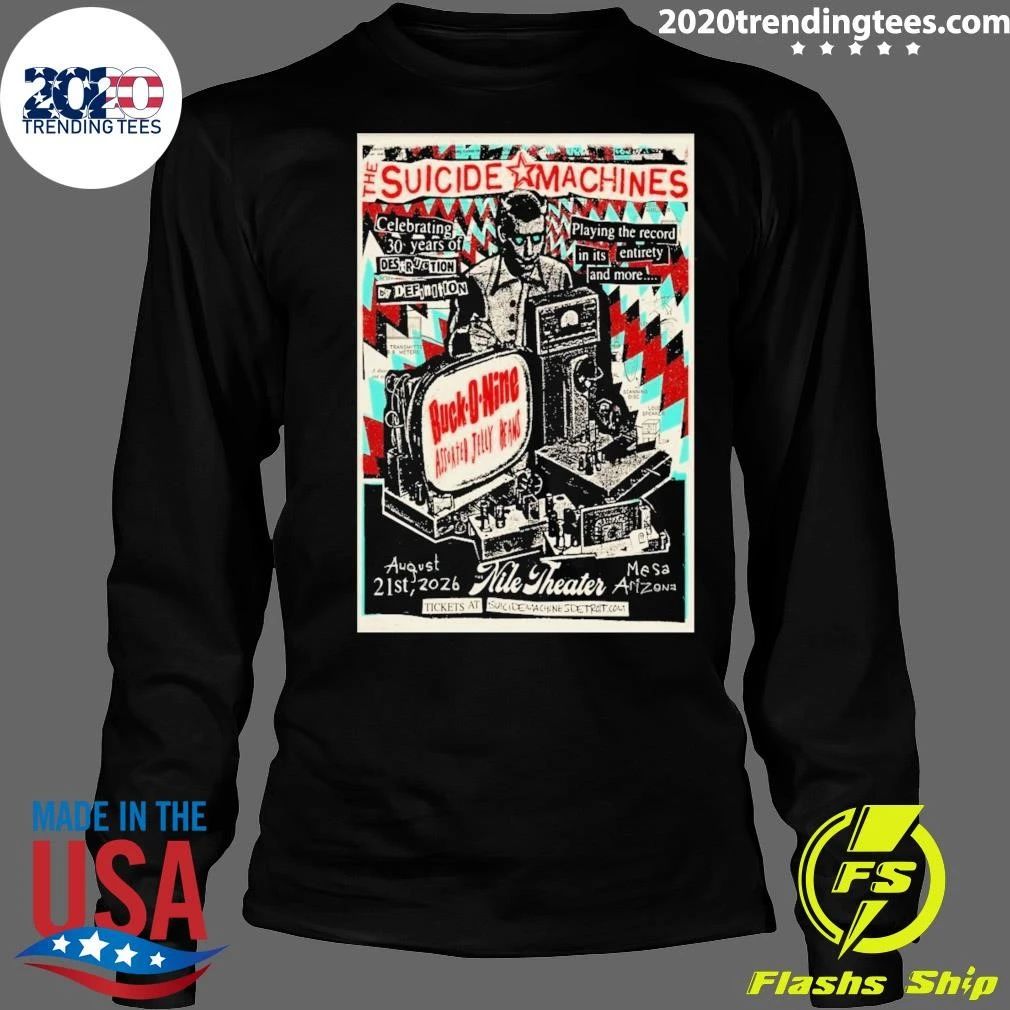 Suicide Machines Nile Theater in Mesa, AZ, August 2026 T-shirt