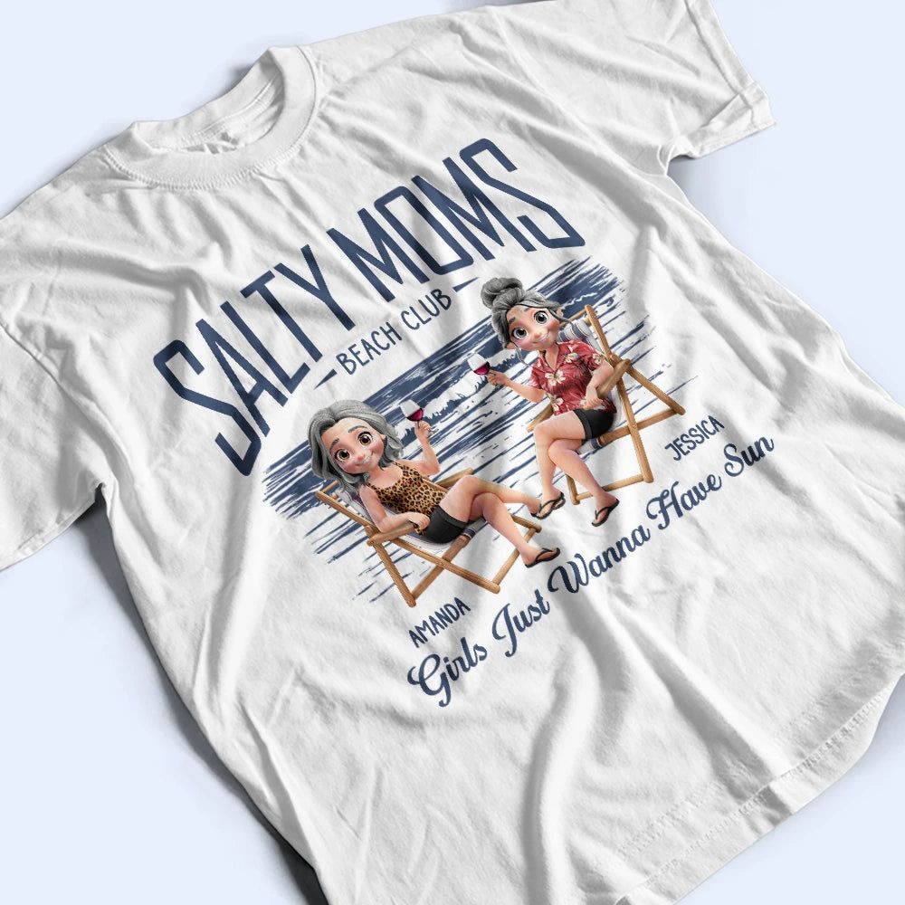 Salty Mom Beach Club - Personalized T Shirt