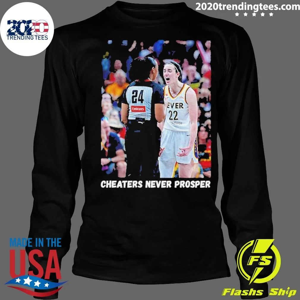 Caitlin Clark Cheaters Never Prosper Shirt