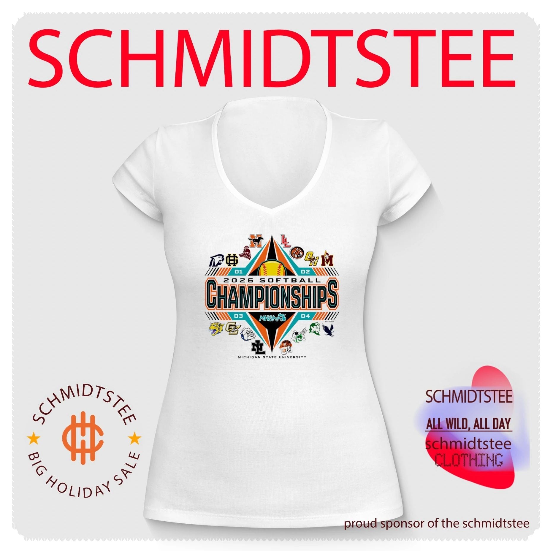 2026 MHSAA Softball Championships logo shirt