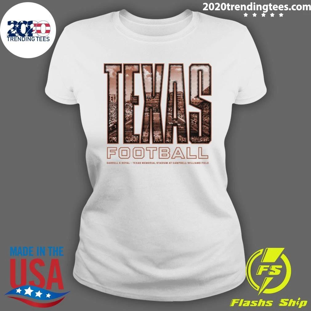 Homefield Texas Longhorns Stadium Fill Football Tee Shirt