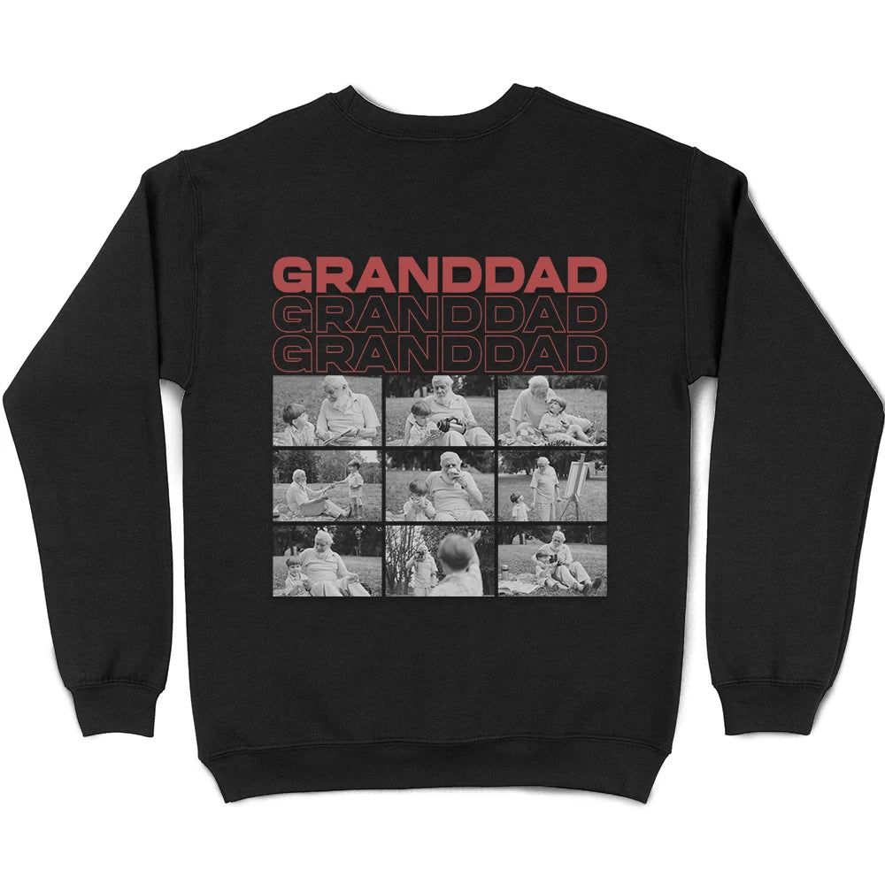 Custom Photo B&W Gift For Father - Personalised T Shirt
