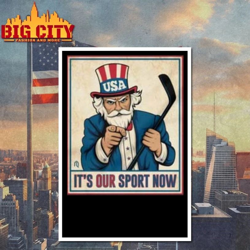 Uncle Sam Hockey it’s our sport now t-shirt