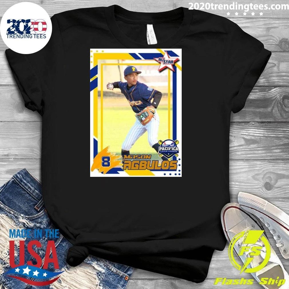 Mason Agbulos of Pacifica Little League Tee Shirt