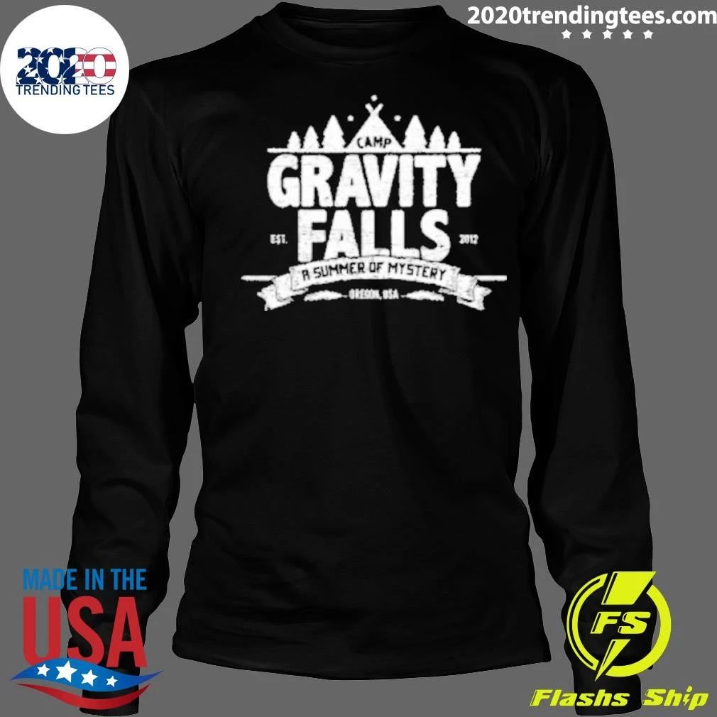 Camp Gravity Falls A Summer of Mystery Drecon, USA Est. 2012 Shirt