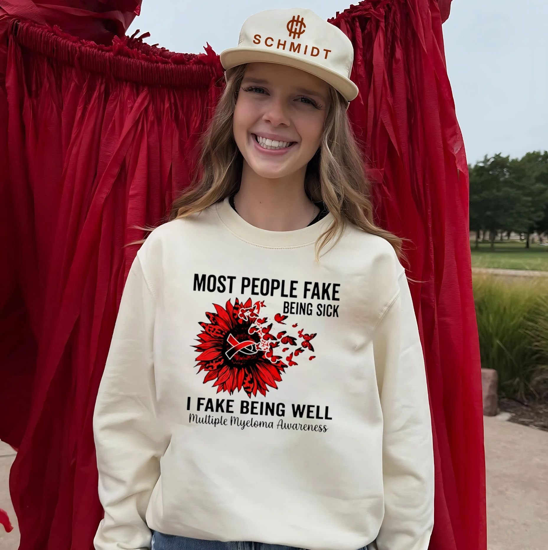 Most people fake being sick I fake being well multiple myeloma awareness shirt