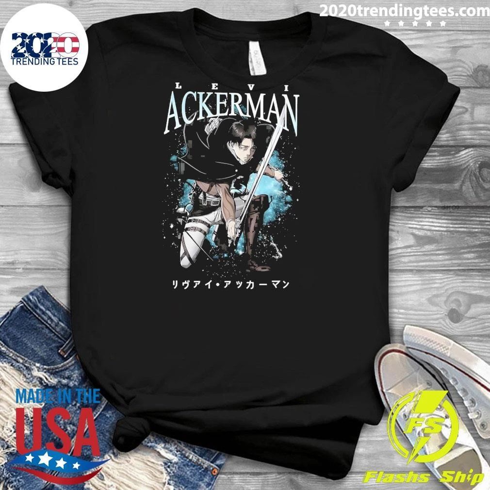 Levi Ackerman Captain Levi Vintage 90s Bootleg Oversized AOT Attack On Titan Anime Shirt