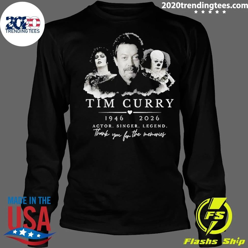 Tim Curry Frank-N-Furter Pennywise Memorial 1946 To 2026 Actor Singer Legend Shirt