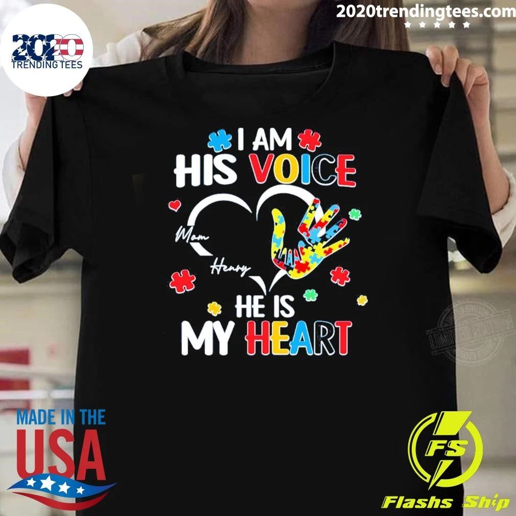 I Am His Voice He Is My Heart Shirt