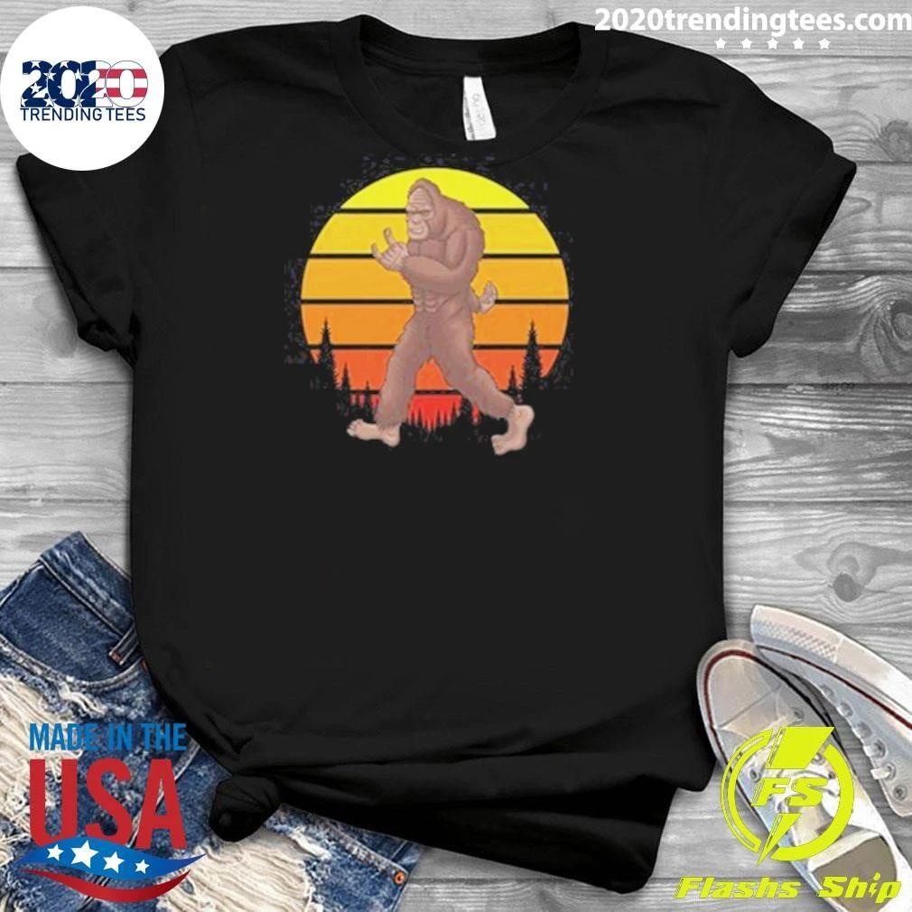 Bigfoot Rocker Retro Sunset Shirt