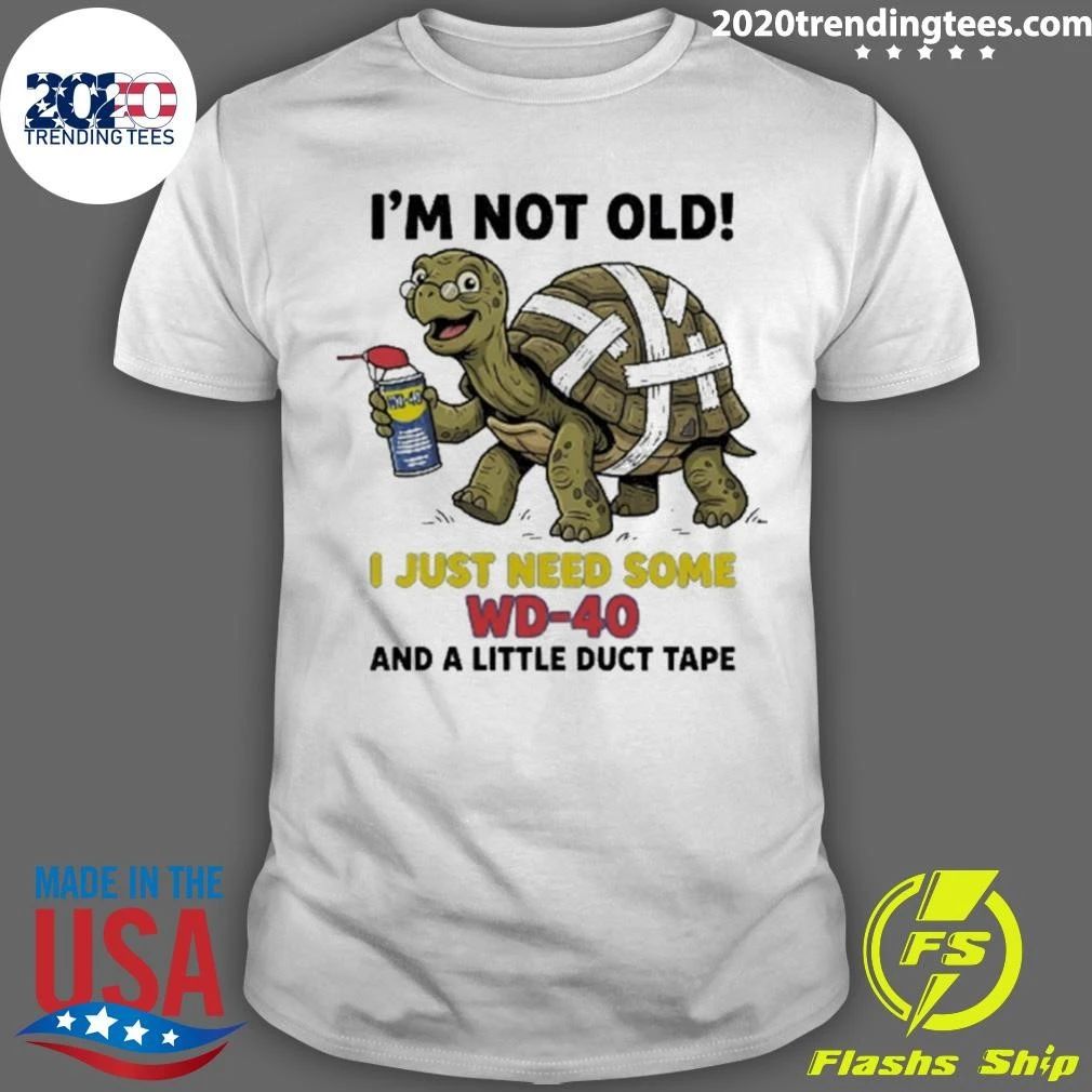 Turtle With Spectacles And Lubricant I’m Not Old I Just Need Some Wd-40 Shirt