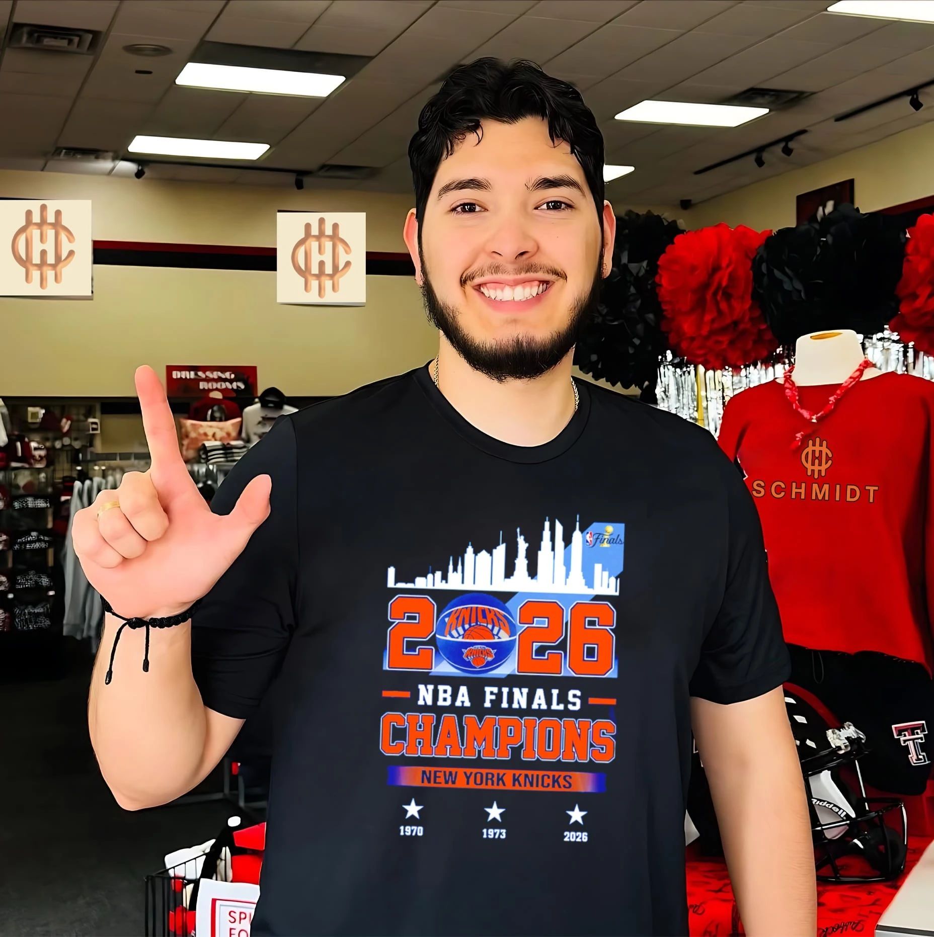 NY Knicks NBA Champions 2026 3 time city skyline shirt