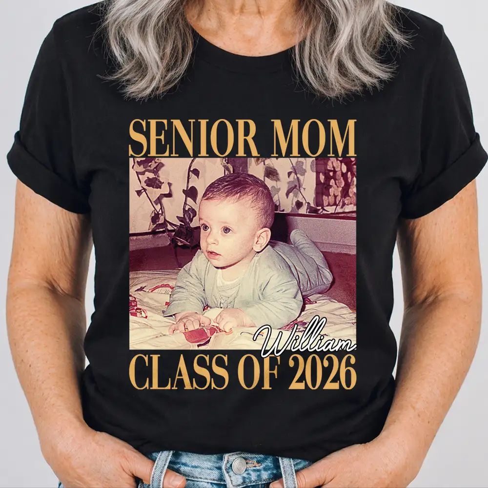 Custom Photo Senior Mom Graduation - Personalized T Shirt