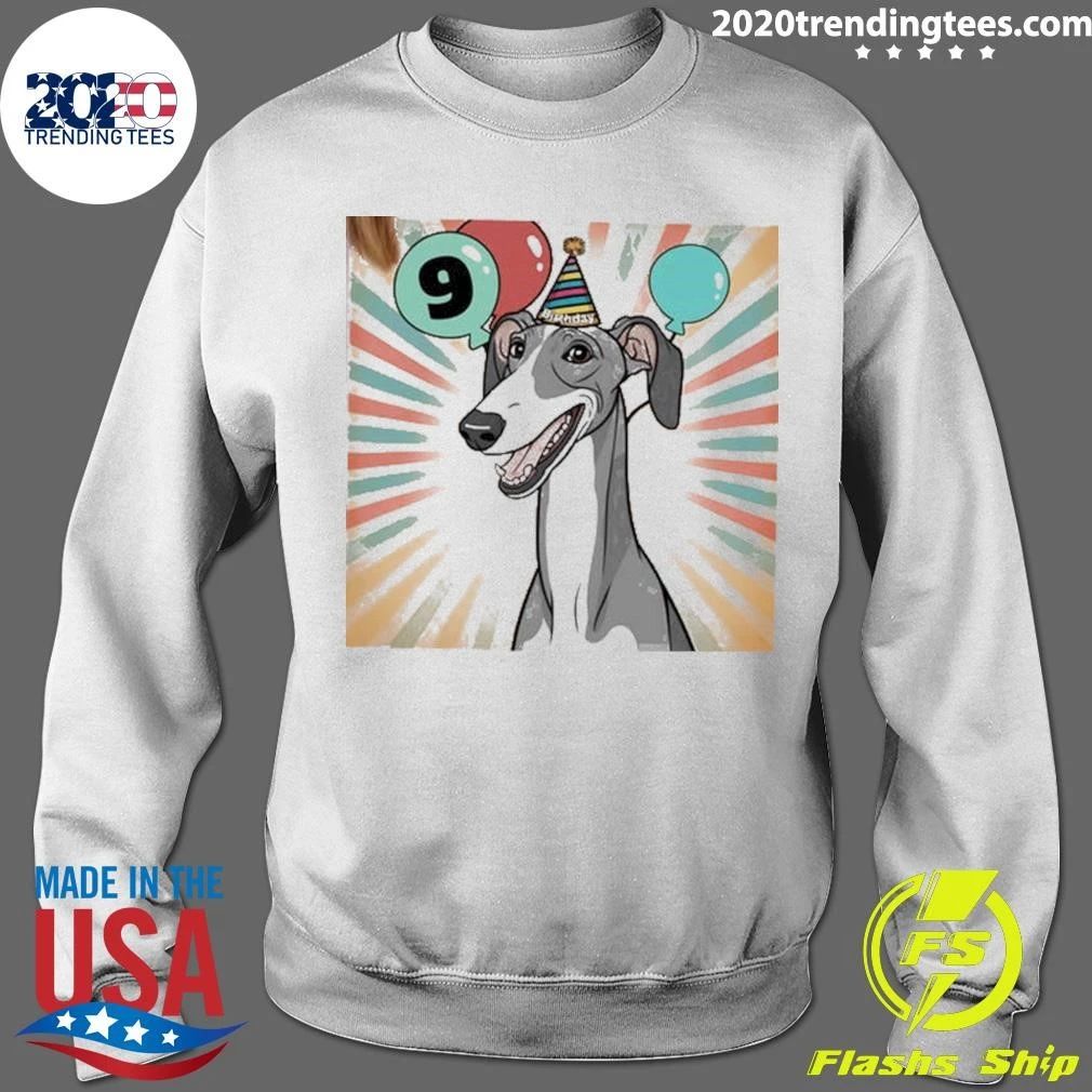 Dog Personalized Greyhound Birthday Shirt