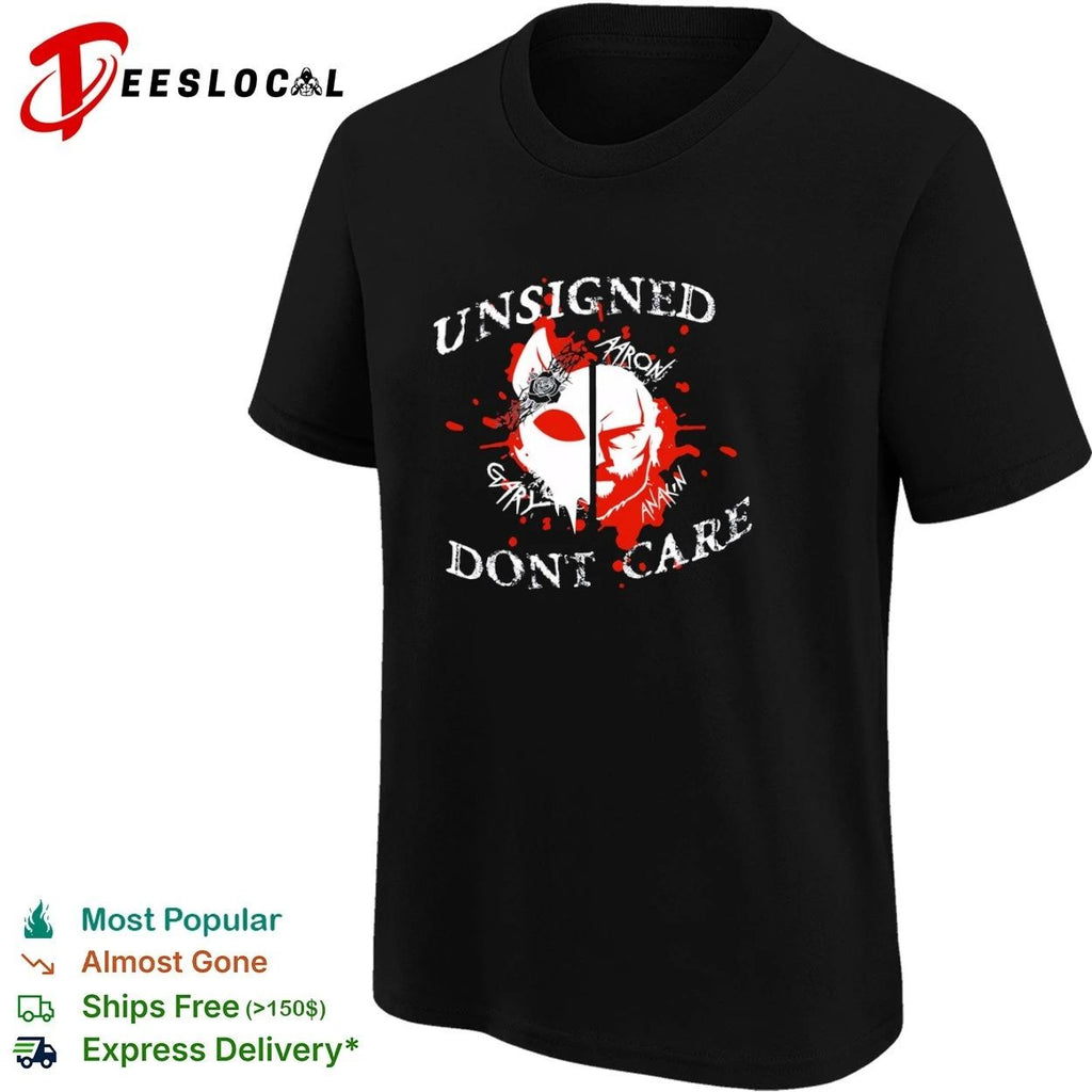 Unsigned Dont Care Aaron Gary Anakin Music T-shirt