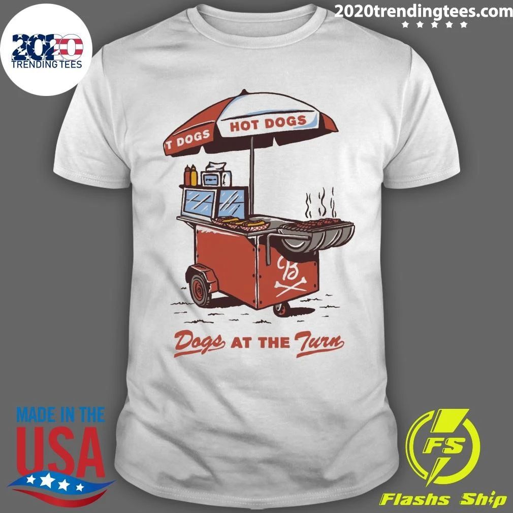 Dogs At The Turn Pocket Tee Shirt
