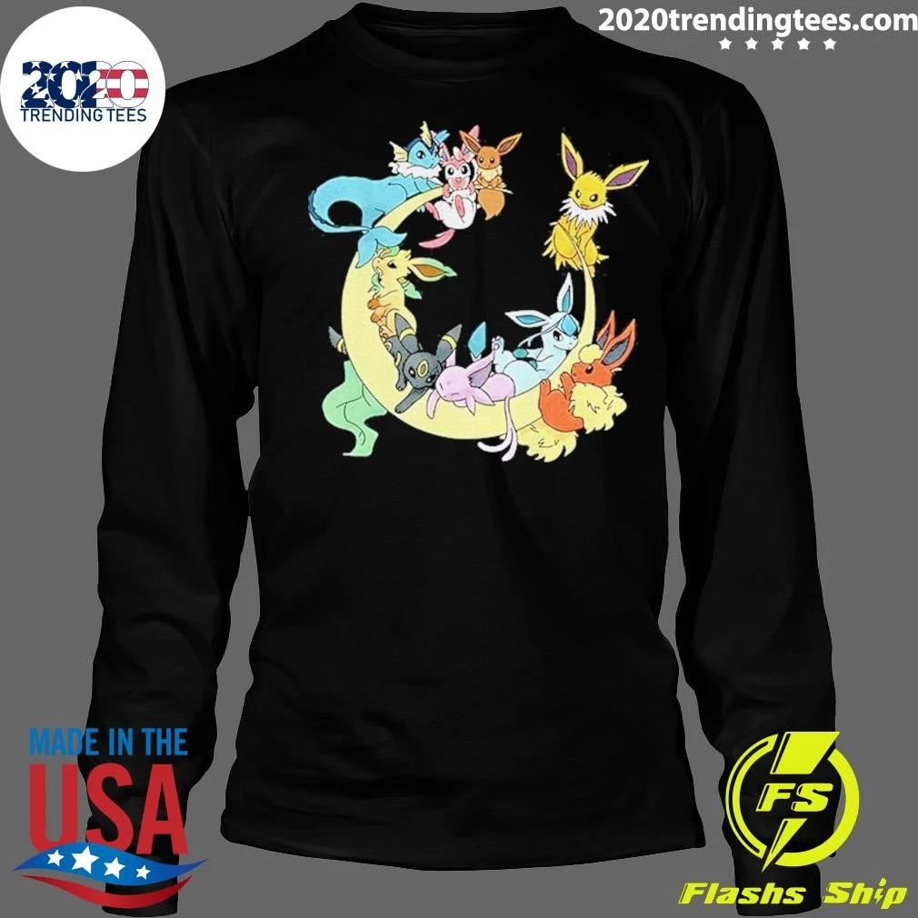 Eevee Evolutions Sylveon Umbreon Flareon Jolteon Vaporeon Shirt