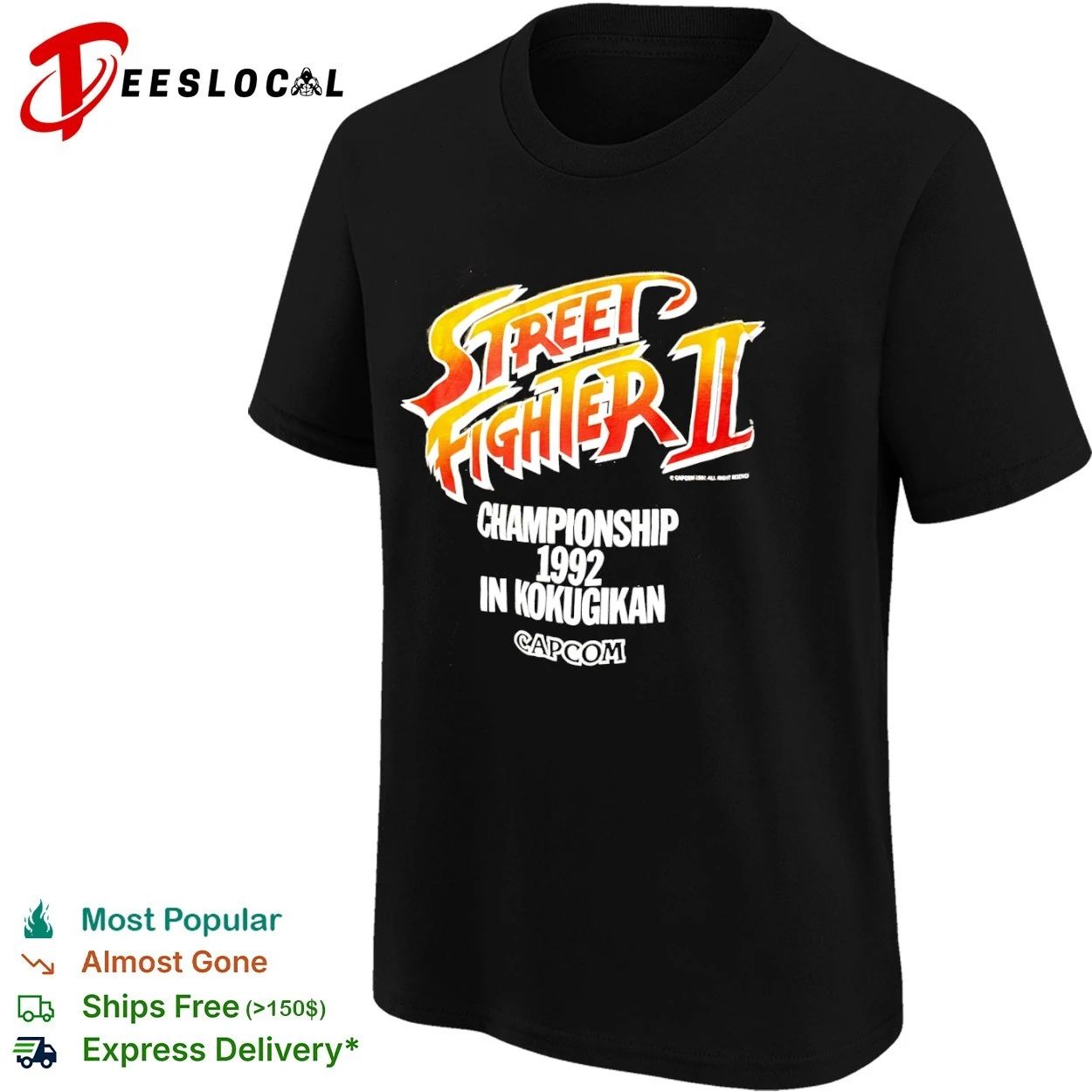 Street Fighter II Championship 1992 in Kokugikan Capcom T-shirt