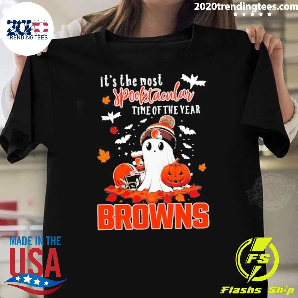 Ghost Halloween 2026 Cleveland Browns It’s The Most Spooktacular Time Of The Year Shirt