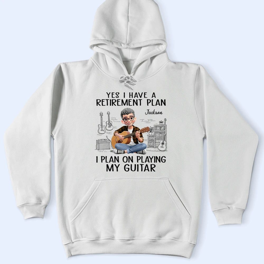 I Plan On Playing My Guitar - Personalized T Shirt