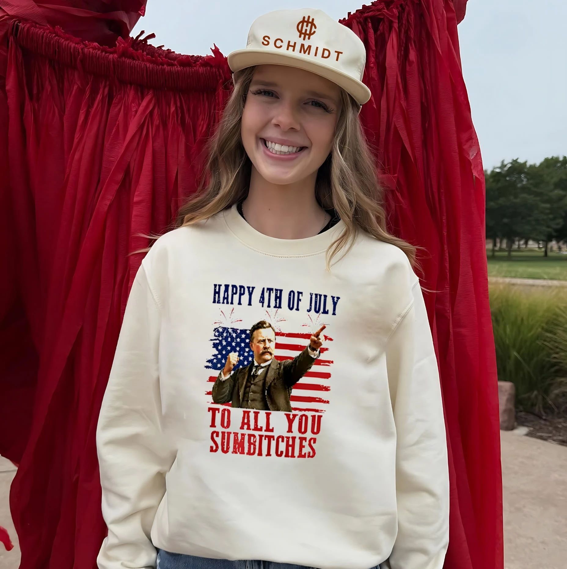 Theodore Roosevelt Happy 4th Of July To All You Sumbitches shirt