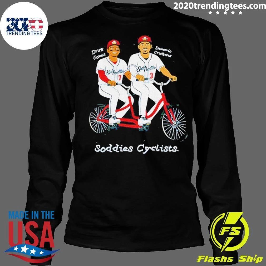 Druw Jones And Demetrio Crisantes Soddies Cyclists Shirt