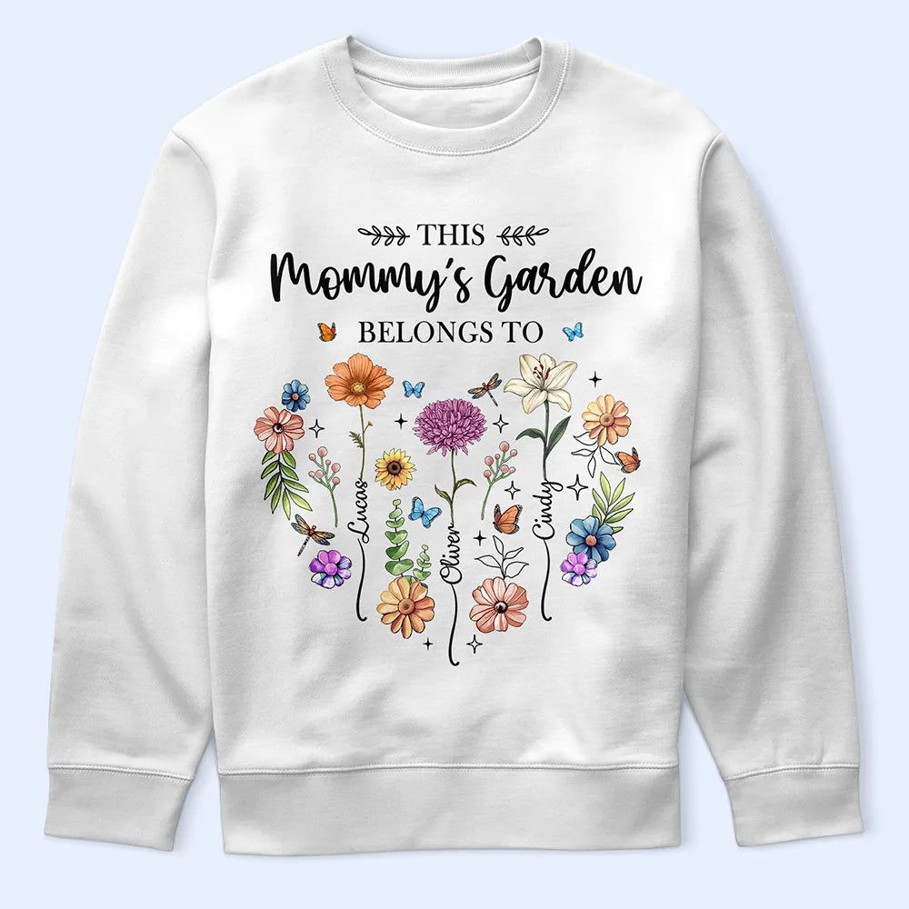 Birth Flower This Grandma's Garden Belongs - Personalized T Shirt