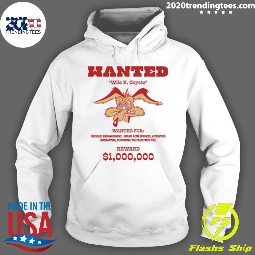 Wanted Wile E Coyote Oversized Tee Shirt